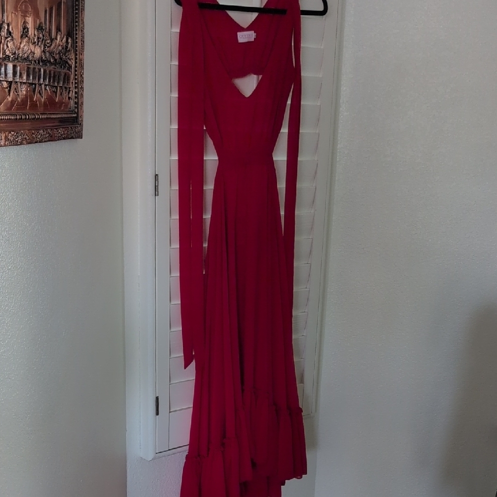 Chic Backless Red Dress